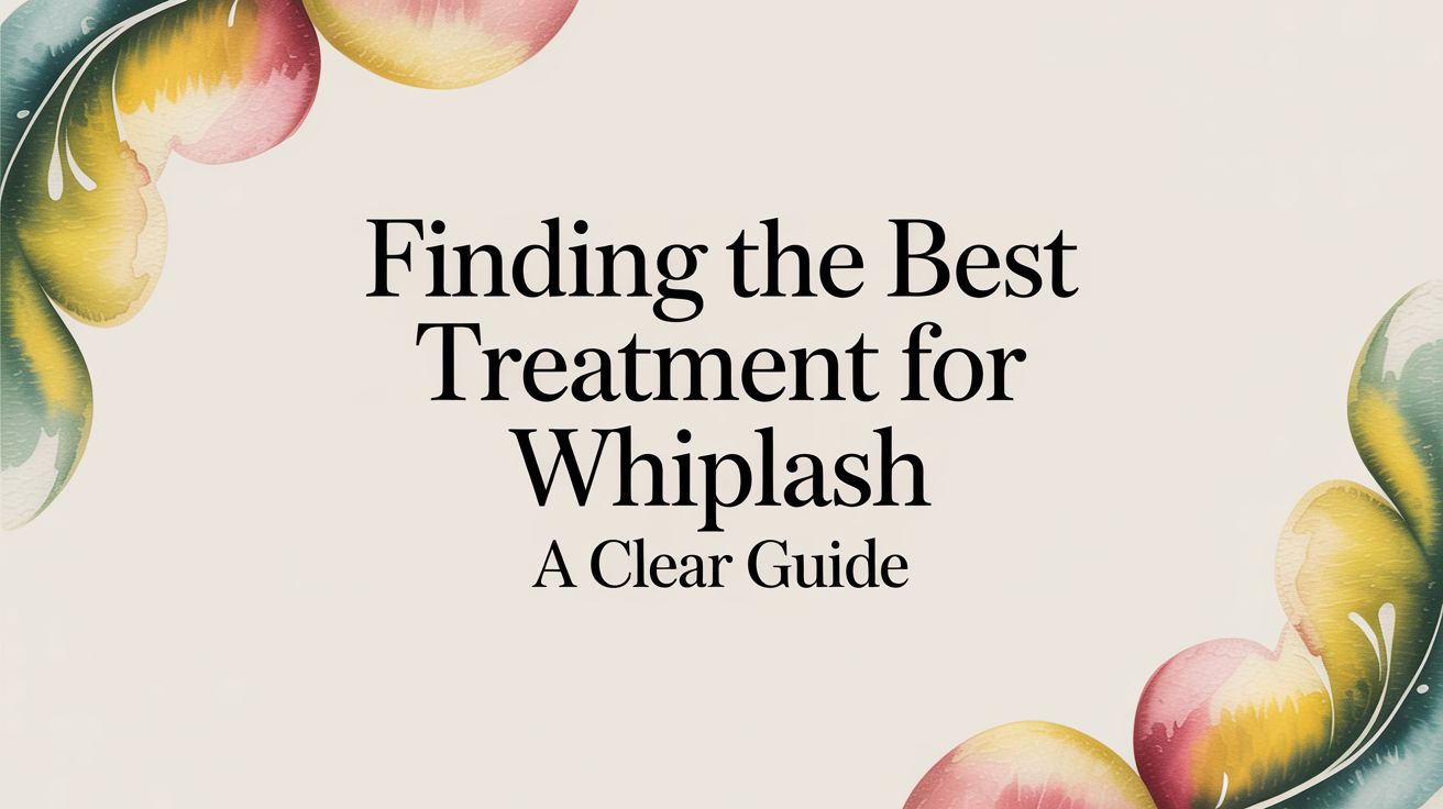Finding the Best Treatment for Whiplash: A Clear Guide