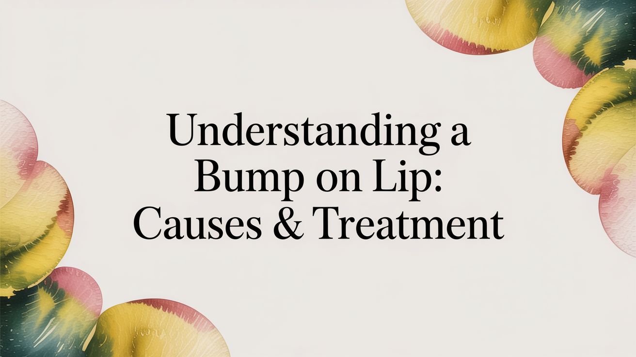 Understanding a Bump on Lip: Causes & Treatment