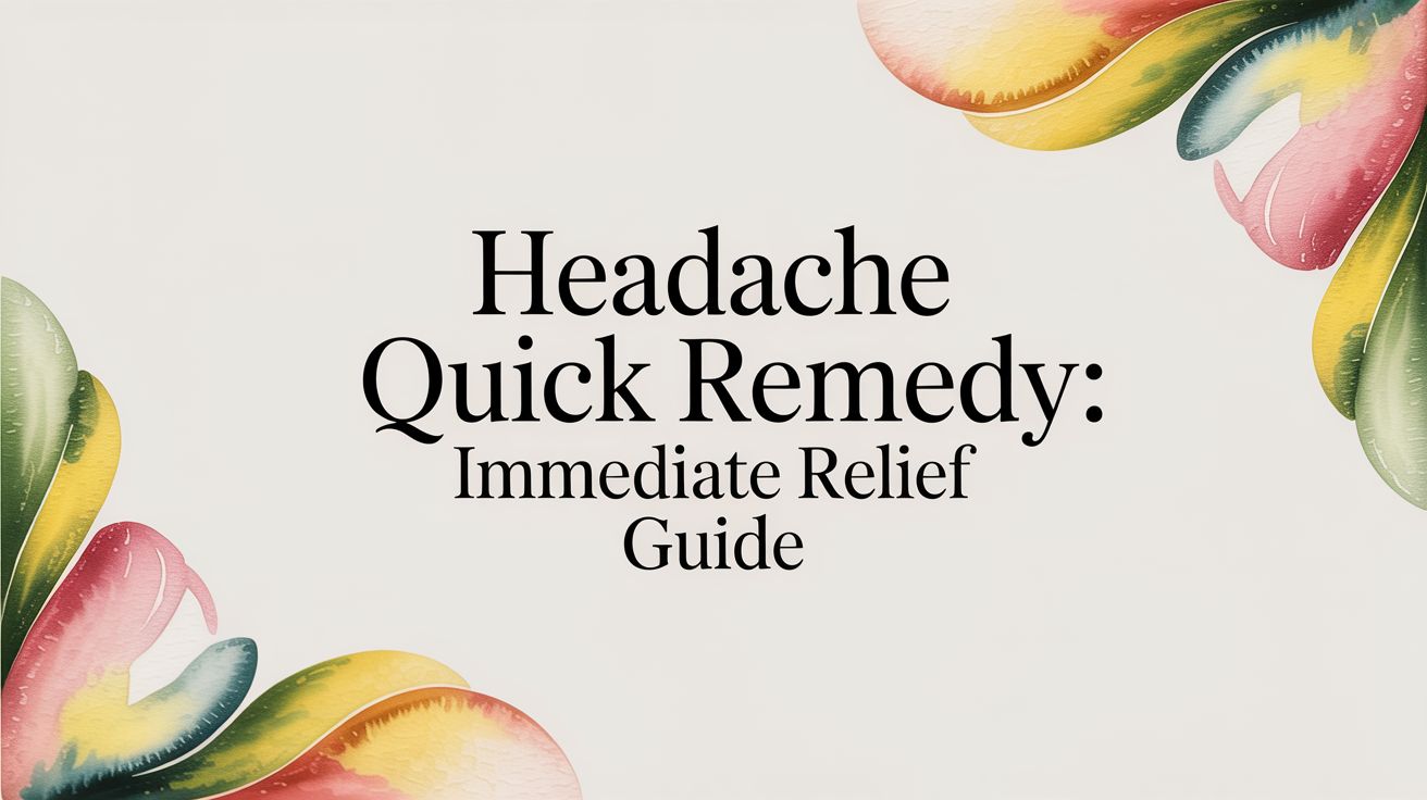 Headache Quick Remedy: Immediate Relief Guide