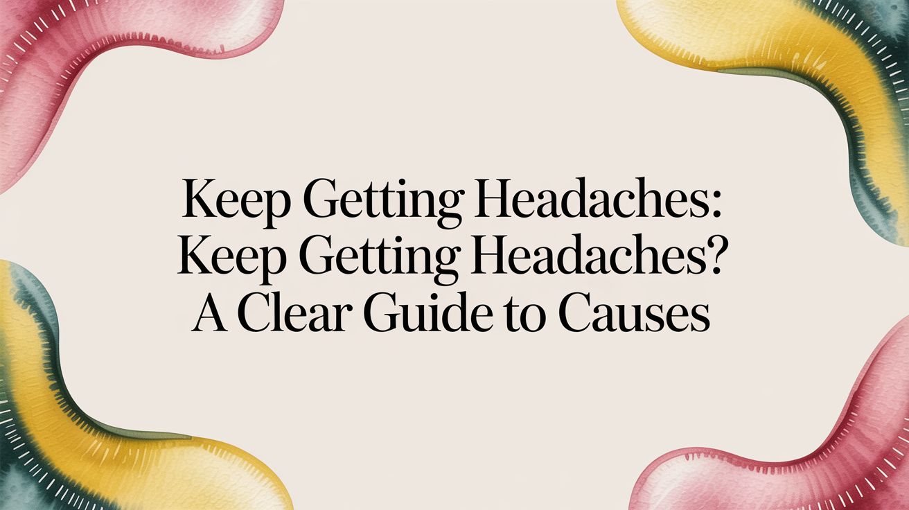 Why Do I Keep Getting Headaches? A Clear Guide to Finding the Cause
