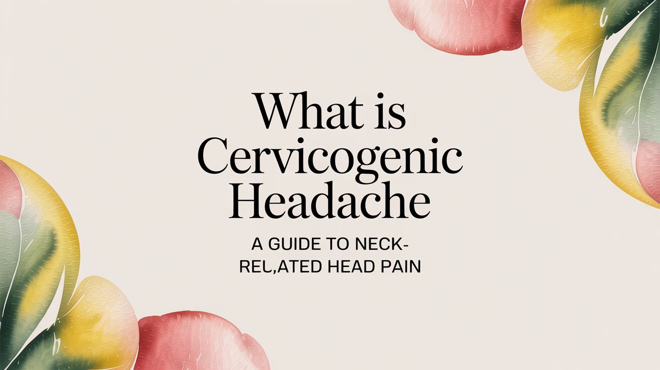 What Is Cervicogenic Headache A Guide to Understanding Neck-Related Head Pain