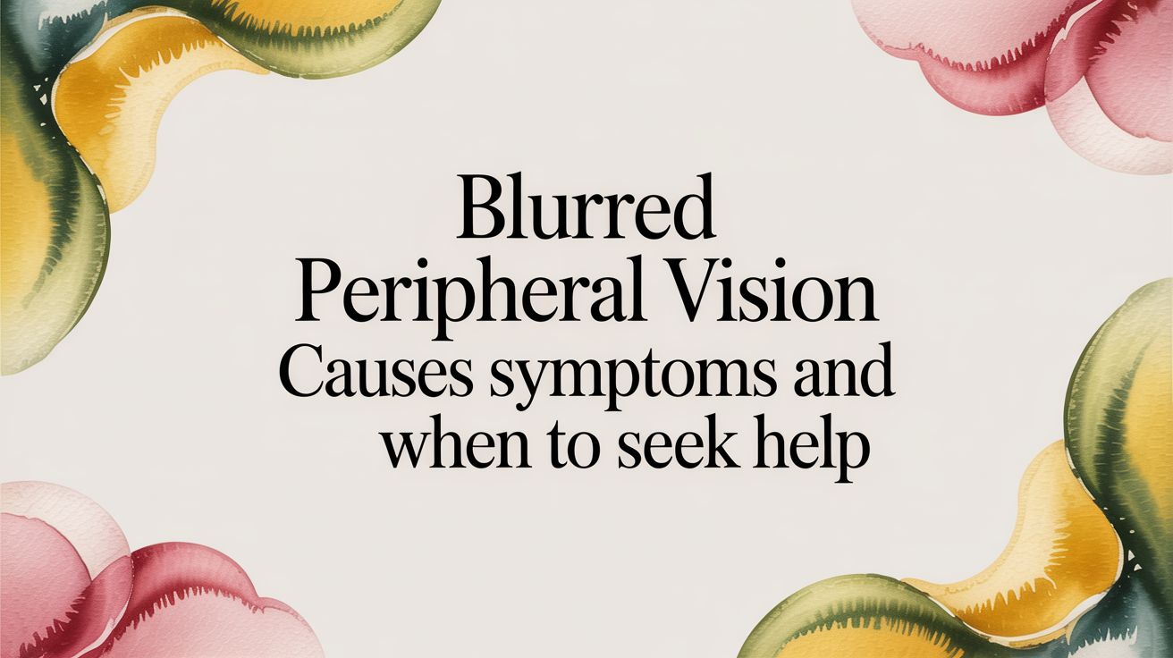 Understanding Blurred Peripheral Vision: Causes, Symptoms, and Next Steps