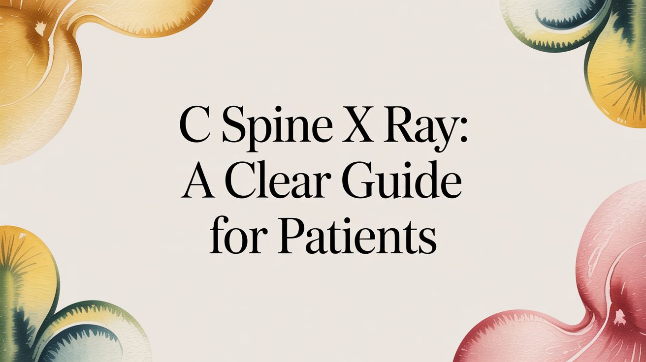 C Spine X Ray: A Clear Guide for Patients