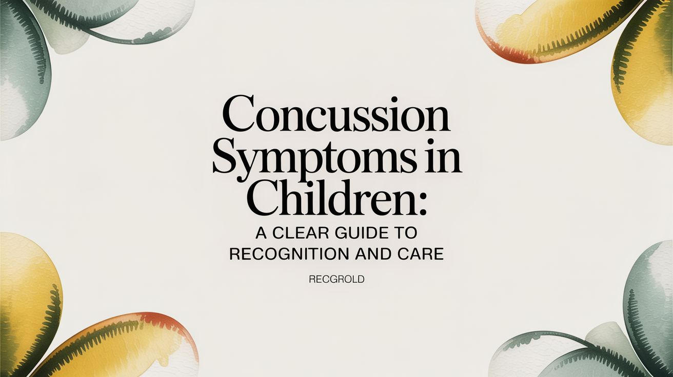 Concussion Symptoms in Children: A Guide for Parents and Carers