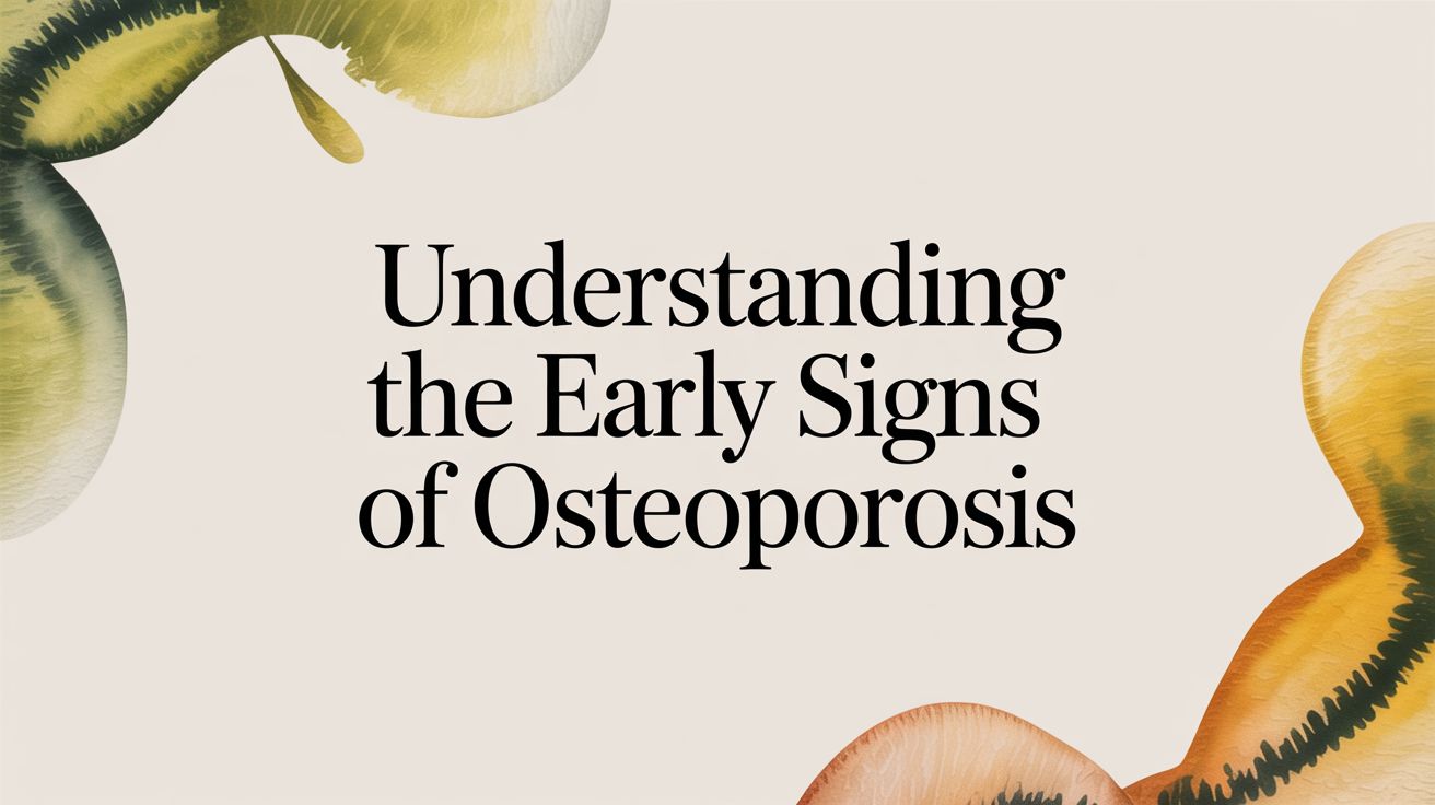 Understanding the Early Signs of Osteoporosis