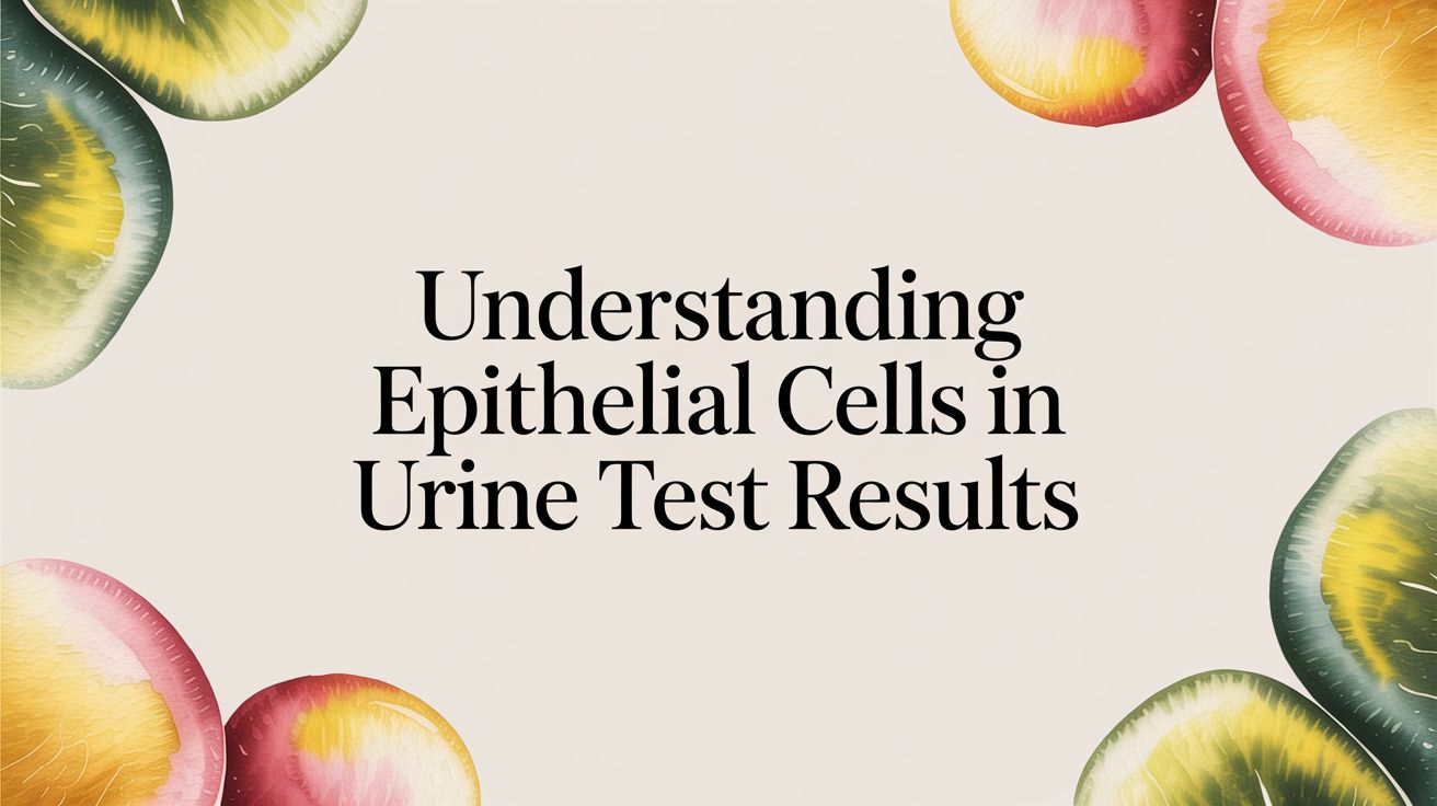 Understanding Epithelial Cells in Urine Test Results
