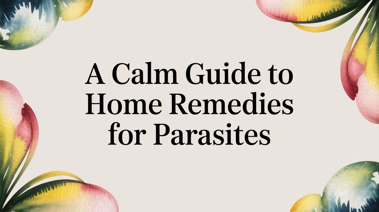 A Calm Guide to Home Remedies for Parasites