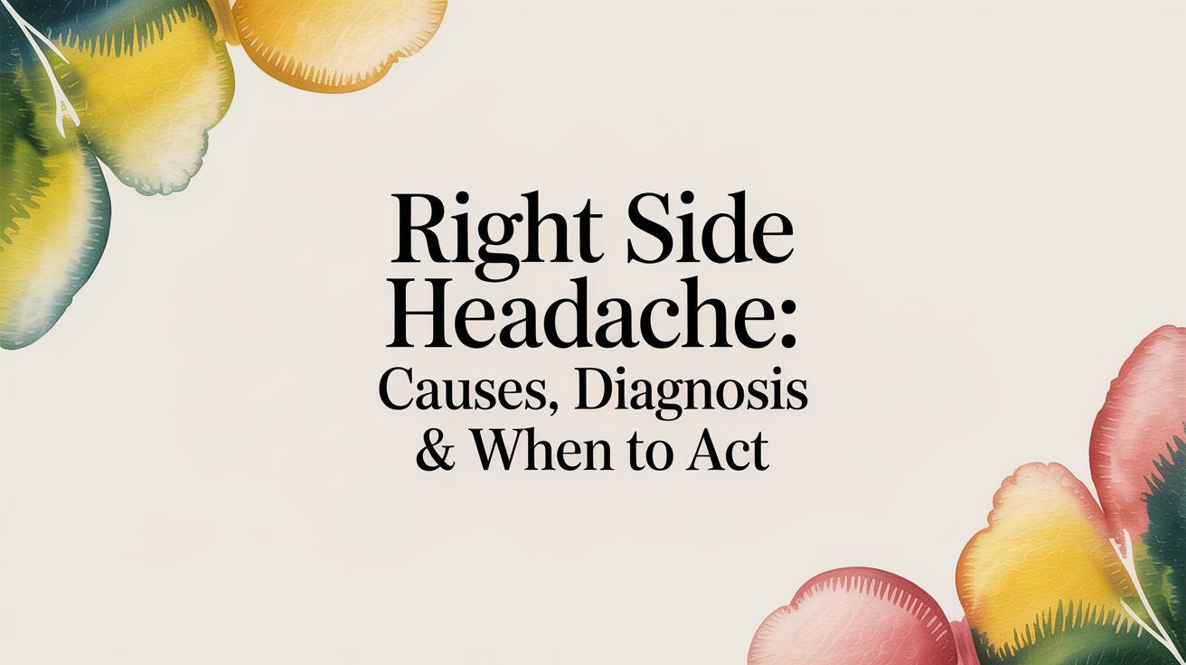 Right Side Headache: Causes, Diagnosis & When to Act