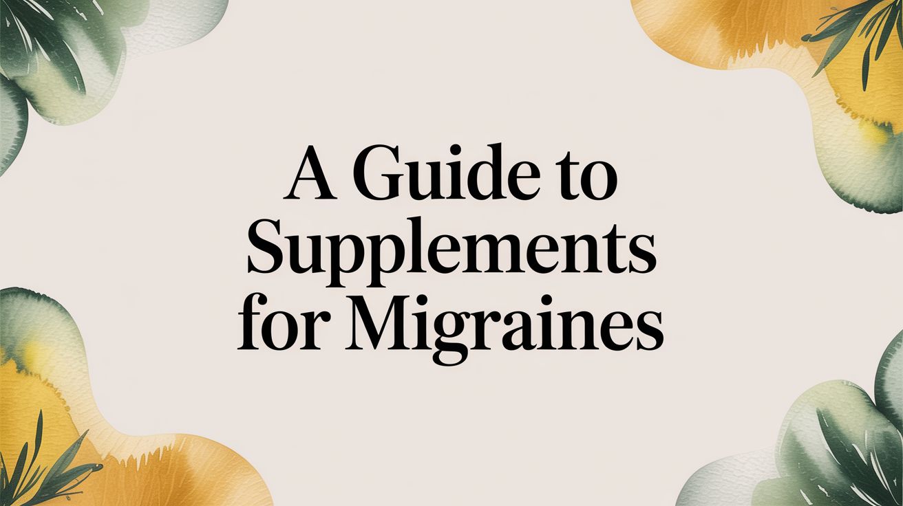A Guide to Supplements for Migraines