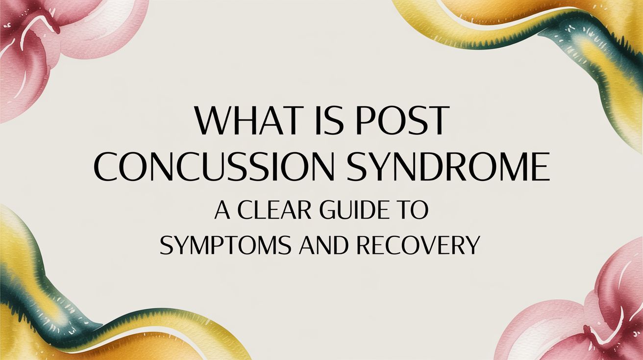 What Is Post Concussion Syndrome A Clear Guide to Symptoms and Recovery